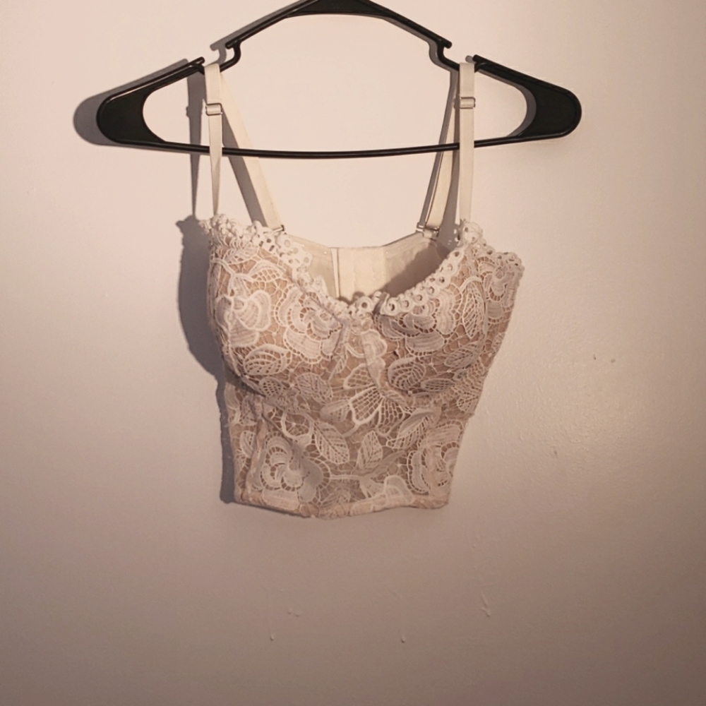 Baby Pink Crop Bustier